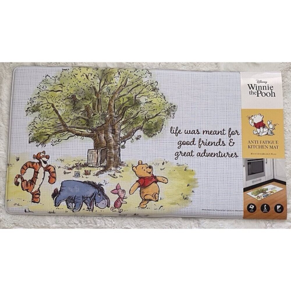 Disney Winnie The Pooh & Friends Anti Fatigue Kitchen Mat 18”x30” Classic NEW